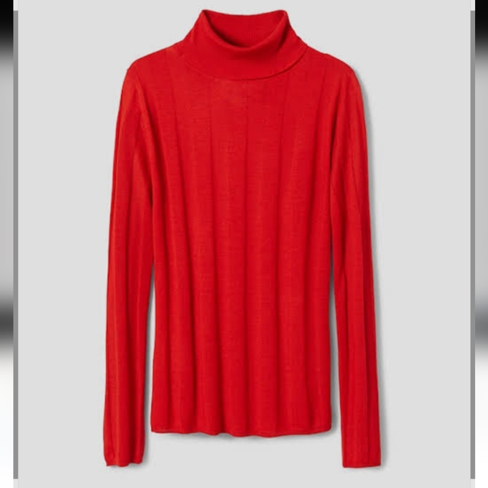 Mango Vibrant Red Long Sleeve Top
